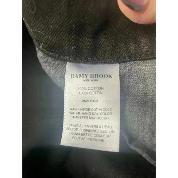 NEw Ramy Brook Christy low rise Shorts Black Denim Distressed Size 29 - Picture 13 of 13